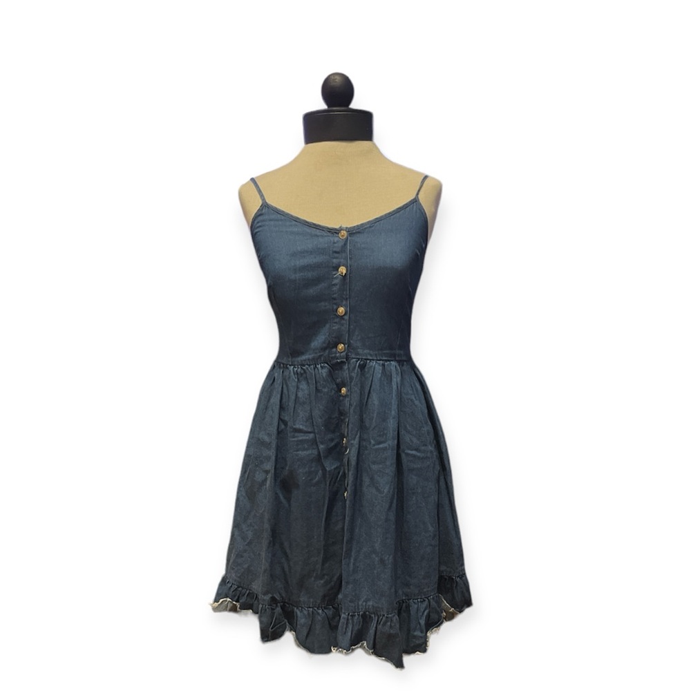 Adorable Japna Denim Button up Mini Dress